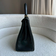 Load image into Gallery viewer, Hermes Black Noir Epsom Leather GHW Kelly 28 stamp N 2010
