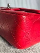 Load image into Gallery viewer, CHANEL series 21 Red lipstick caviar Ruthenium Hardware Mini Rectangular Flap Bag 2015 15B collection
