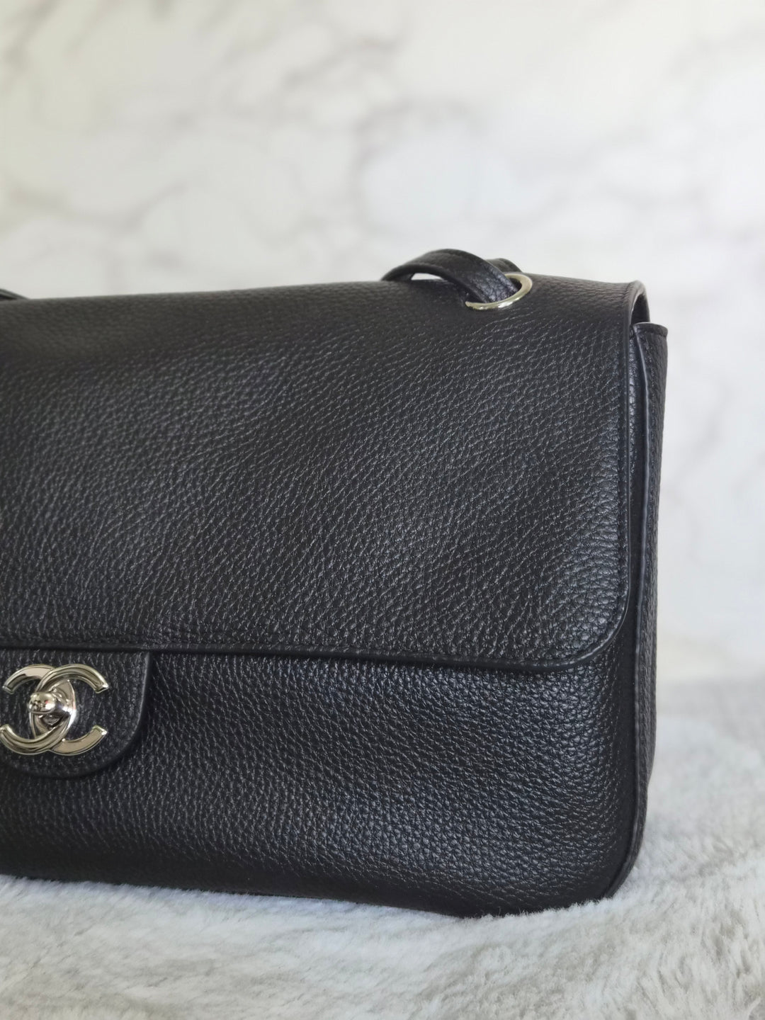 WA/Email only to purchase only- CHANEL Matthieu Blazy Maxi 32 cms Flap Bag in Black Caviar SHW 2026