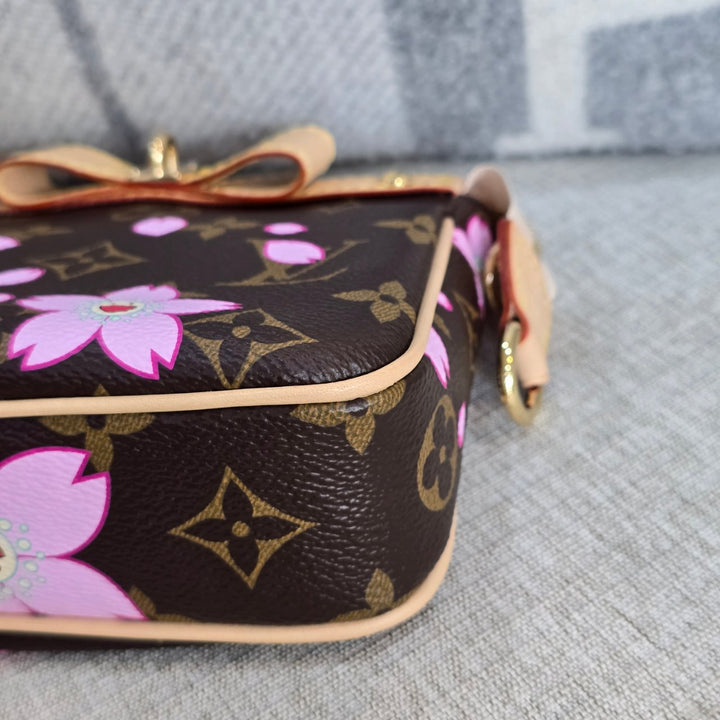 LOUIS VUITTON LV Pochette Accessoires Sakura LV x TM Murakami Monogram Canvas