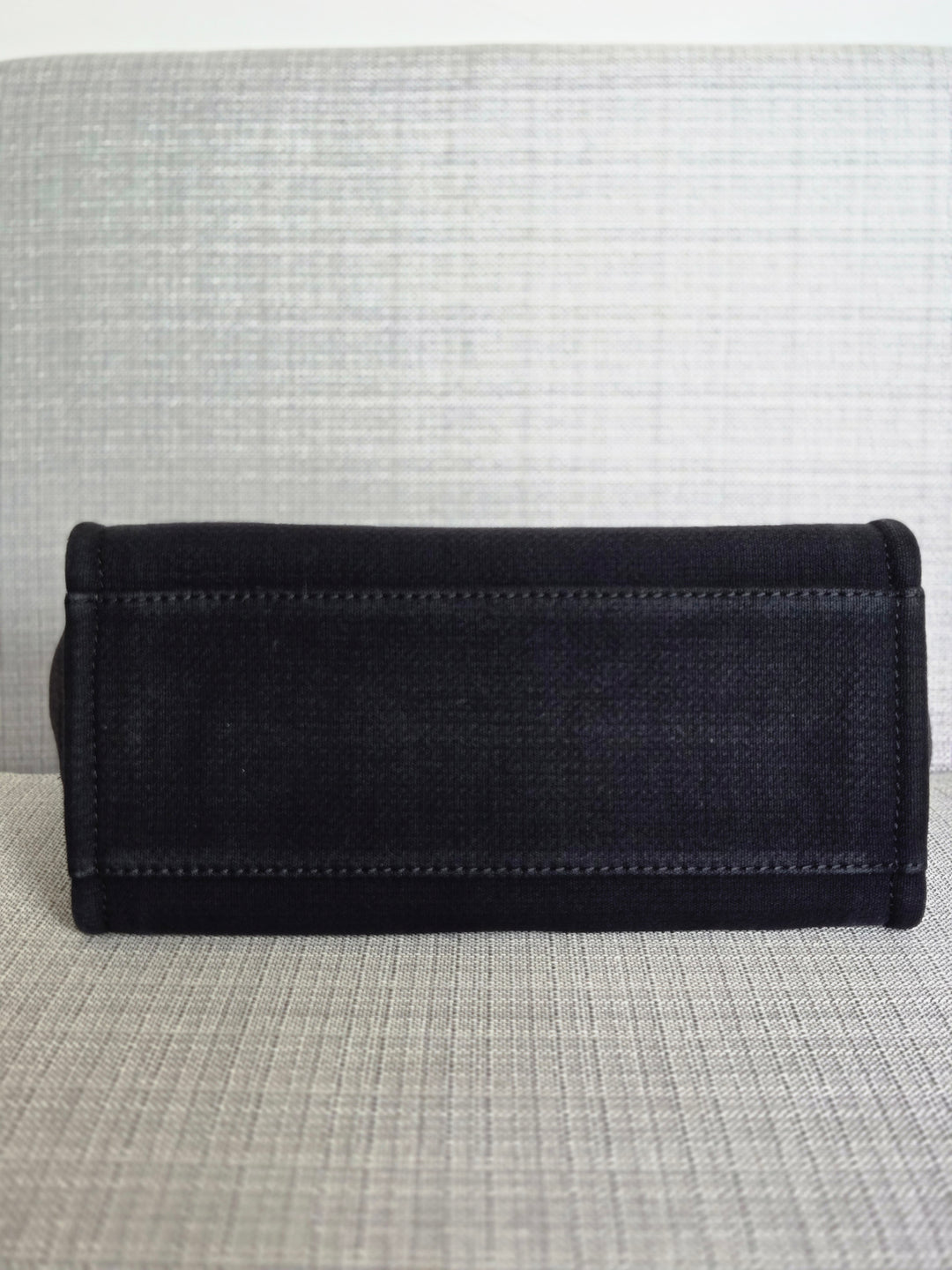 Chanel 22B Collection 2022 Black Tweed Small Deauville Tote with Top Handle with LGHW