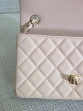 Load image into Gallery viewer, Chanel 23S 2023 Spring/Summer Collection Light Pink Lambskin champagne GHW Mini Rectangular Flap Bag
