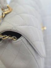 Load image into Gallery viewer, CHANEL 21A light Grey Lambskin Aged GHW Mini Rectangular Flap Bag with Top Handle
