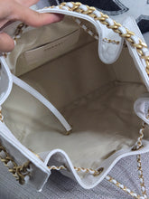 Load image into Gallery viewer, Chanel 25 White Caviar Aged GHW Hobo Bag size Medium with Detachable Pouch
