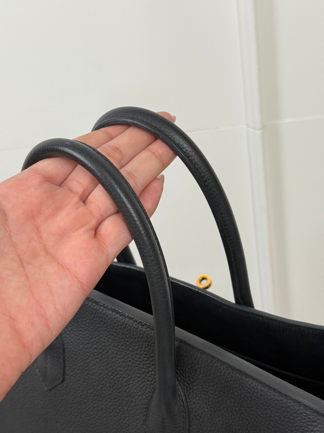 Hermes Noir/Black Togo Leather RGHW Rose gold hardware Birkin 30 Stamp Z 2021