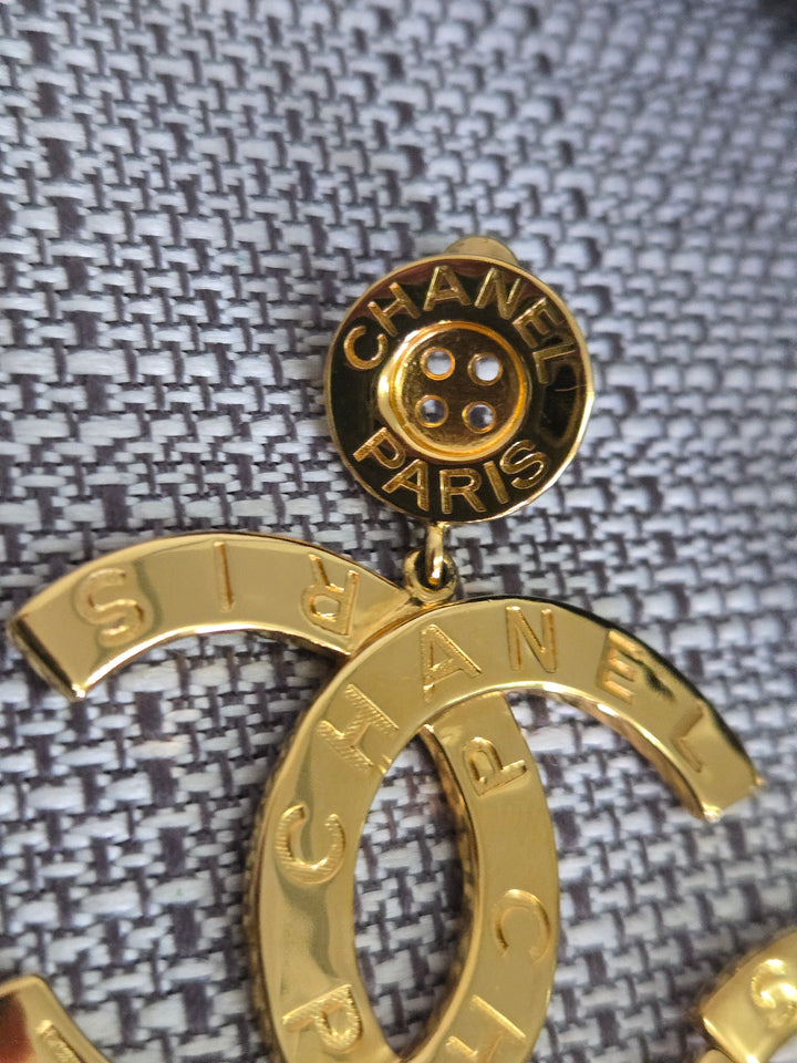 Chanel 20A Collection 2020 Gold XL Earrings