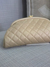 Load image into Gallery viewer, Chanel Series 16 2012 Pearly Gold Lambskin with GHW Classic Clutch
