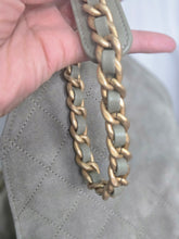 Load image into Gallery viewer, CHANEL 25C collection 2024/2025 cruise collection Khaki Suede Aged GHW 25 Hobo Bag size Medium

