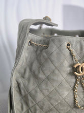 Load image into Gallery viewer, CHANEL 25C collection 2024/2025 cruise collection Khaki Suede Aged GHW 25 Hobo Bag size Medium
