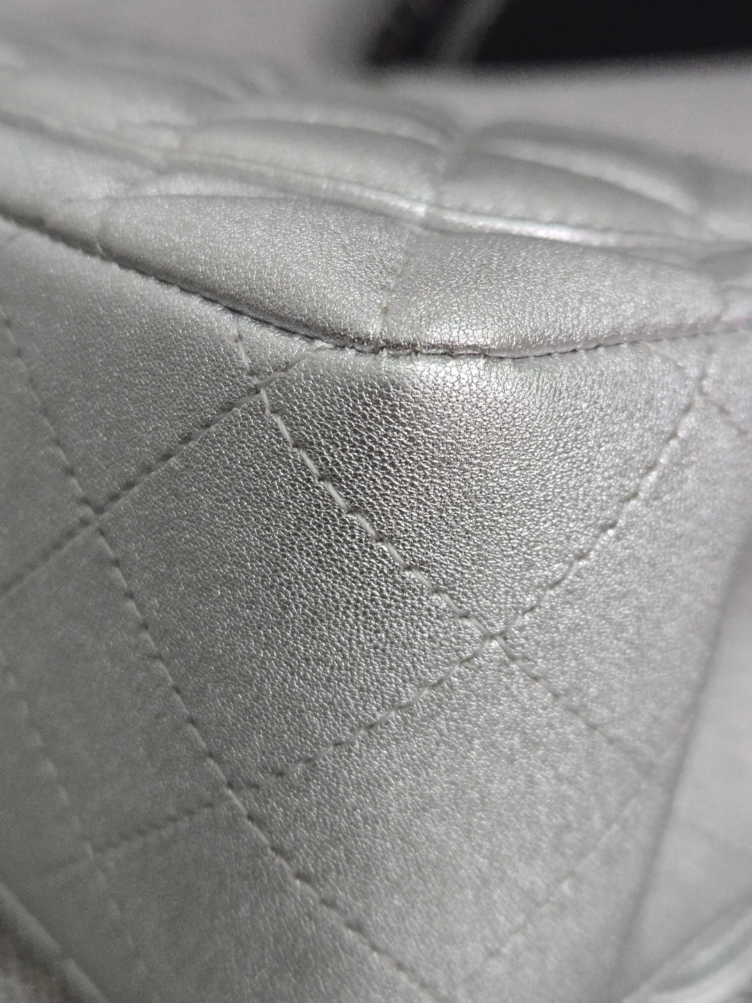 Chanel Series 31 21P 2021 Pre Spring/Summer Collection Iridescent Silver lambskin SHW Square Mini Flap Bag