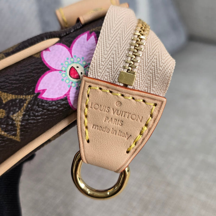 LOUIS VUITTON LV Pochette Accessoires Sakura LV x TM Murakami Monogram Canvas