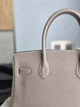 Load image into Gallery viewer, HERMES Etoupe Togo Leather PHW Birkin 30 stamp C 2018
