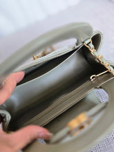 Load image into Gallery viewer, CHANEL Sage Khaki Green Glazed Calfskin Aged GHW Nano Kelly Shopping Bag size Small (19cms)

