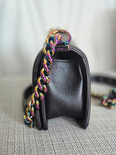 Load image into Gallery viewer, CHANEL series 21 16C Collection Iridescent Purple Calf skin Mermaid rainbow hardware SMALL Le Boy Flap Bag
