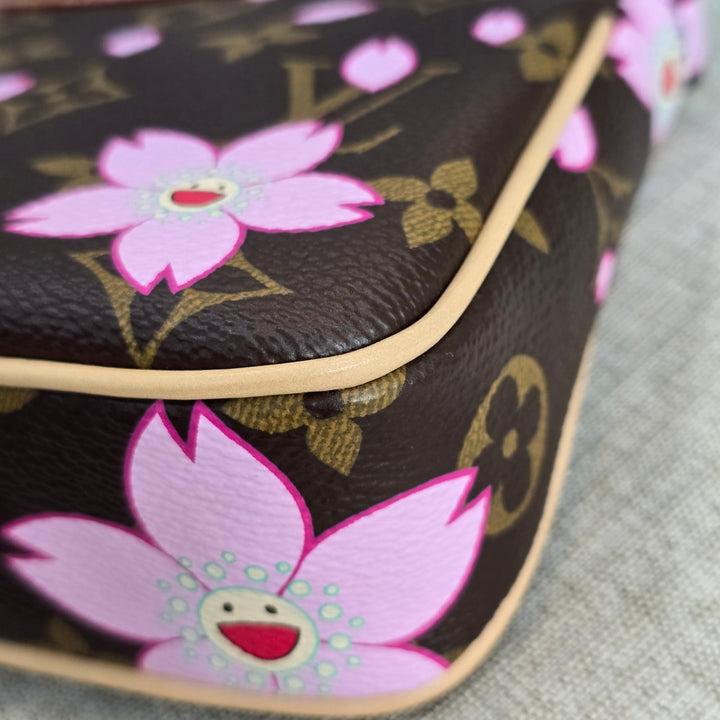 LOUIS VUITTON LV Pochette Accessoires Sakura LV x TM Murakami Monogram Canvas