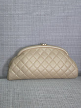 Load image into Gallery viewer, Chanel Series 16 2012 Pearly Gold Lambskin with GHW Classic Clutch
