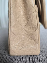Load image into Gallery viewer, CHANEL series 15 2011/2012 Beige Clair Caviar GHW Medium ML Timeless Classic Double Flap Bag
