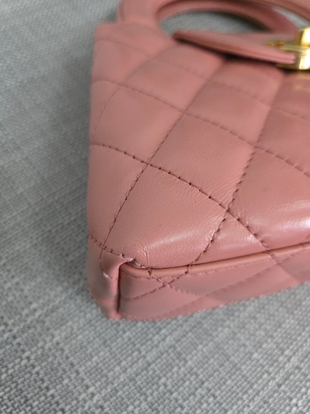 Chanel 23K Pink Lambskin GHW Nano Kelly Shopping Bag size Small (19 cms AS4416)