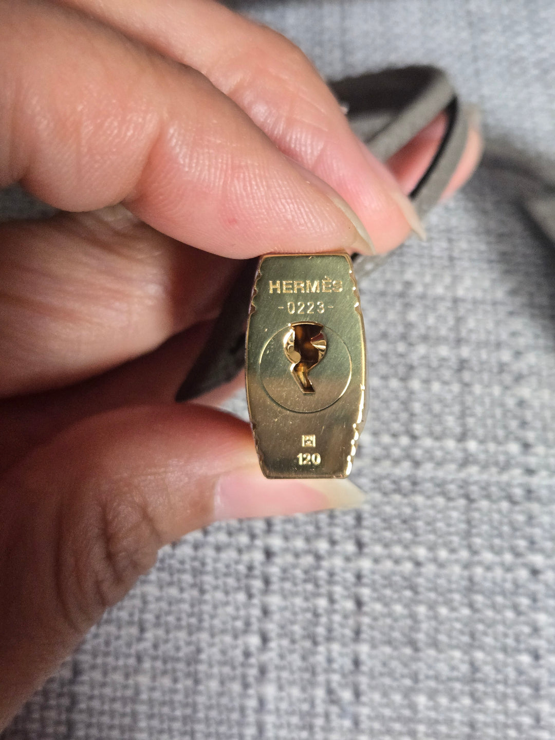 Hermes Birkin 25 Gris Etain Epsom Sellier Leather GHW stamp B 2023