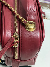 Load image into Gallery viewer, Chanel series 26 Burgundy Calf skin Aged GHW Camera Case bag with top handle
