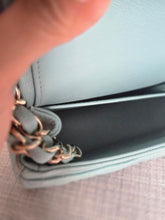 Load image into Gallery viewer, CHANEL 20C series 29 Tiffany Green Caviar LGHW Medium ML Timeless Classic Double Flap Bag
