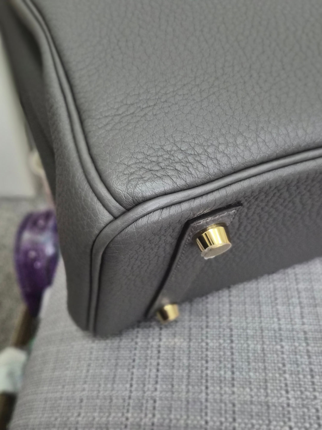 Hermes Birkin 30 Gris Meyer Togo Leather GHW Stamp U (2022)