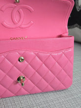 Load image into Gallery viewer, Chanel 21P 2021 Pre spring/summer collection Pink Caviar Champagne GHW 11.12 Timeless Classic Medium ML Double Flap Bag
