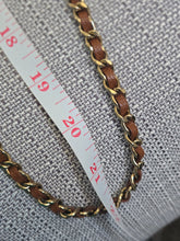 Load image into Gallery viewer, Chanel 2023 Caramel Brown Caviar Champagne GHW New Style Wallet on chain (WOC)
