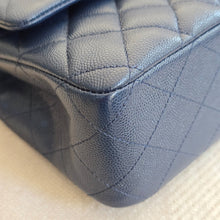 Load image into Gallery viewer, Chanel series 29 20C Navy Caviar Champagne GHW Medium ML Timeless 11.12 Classic Double Flap Bag
