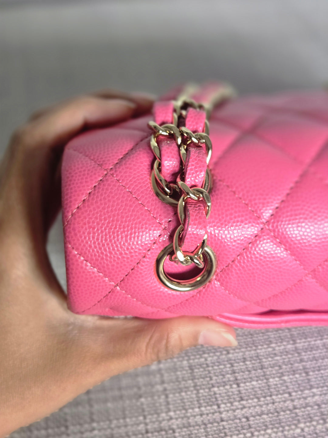Chanel series 27 19C Collection Barbie Pink Caviar LGHW Medium ML Timeless Classic Double Flap Bag