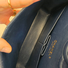 Load image into Gallery viewer, Chanel series 29 20C Navy Caviar Champagne GHW Medium ML Timeless 11.12 Classic Double Flap Bag
