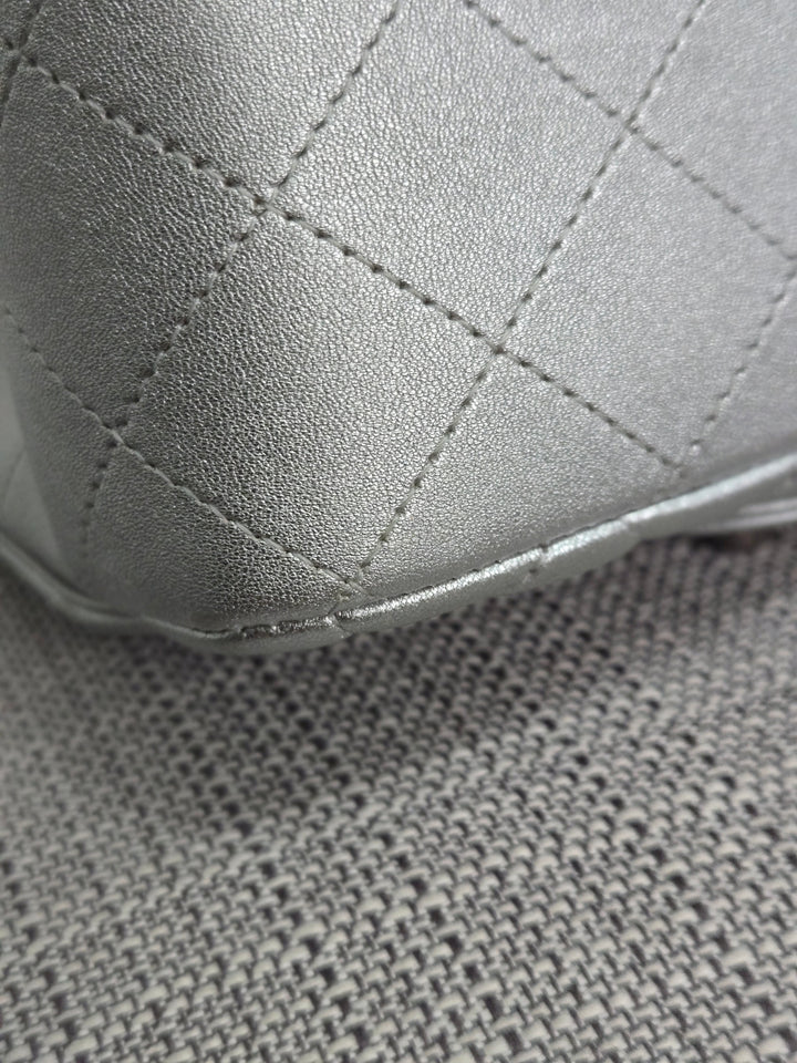 Chanel Series 31 21P 2021 Pre Spring/Summer Collection Iridescent Silver lambskin SHW Square Mini Flap Bag