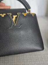 Load image into Gallery viewer, LOUIS VUITTON LV Capucines Mini Flower Crown Line in Black Taurillon Leather with detachable strap 2023
