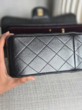 Load image into Gallery viewer, Chanel series 24 Black Caviar GHW Jumbo Timeless Double Flap Bag
