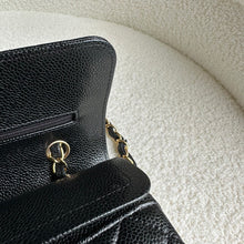 Load image into Gallery viewer, CHANEL Black Caviar GHW Small Timeless Classic Double Flap Bag Microchipped
