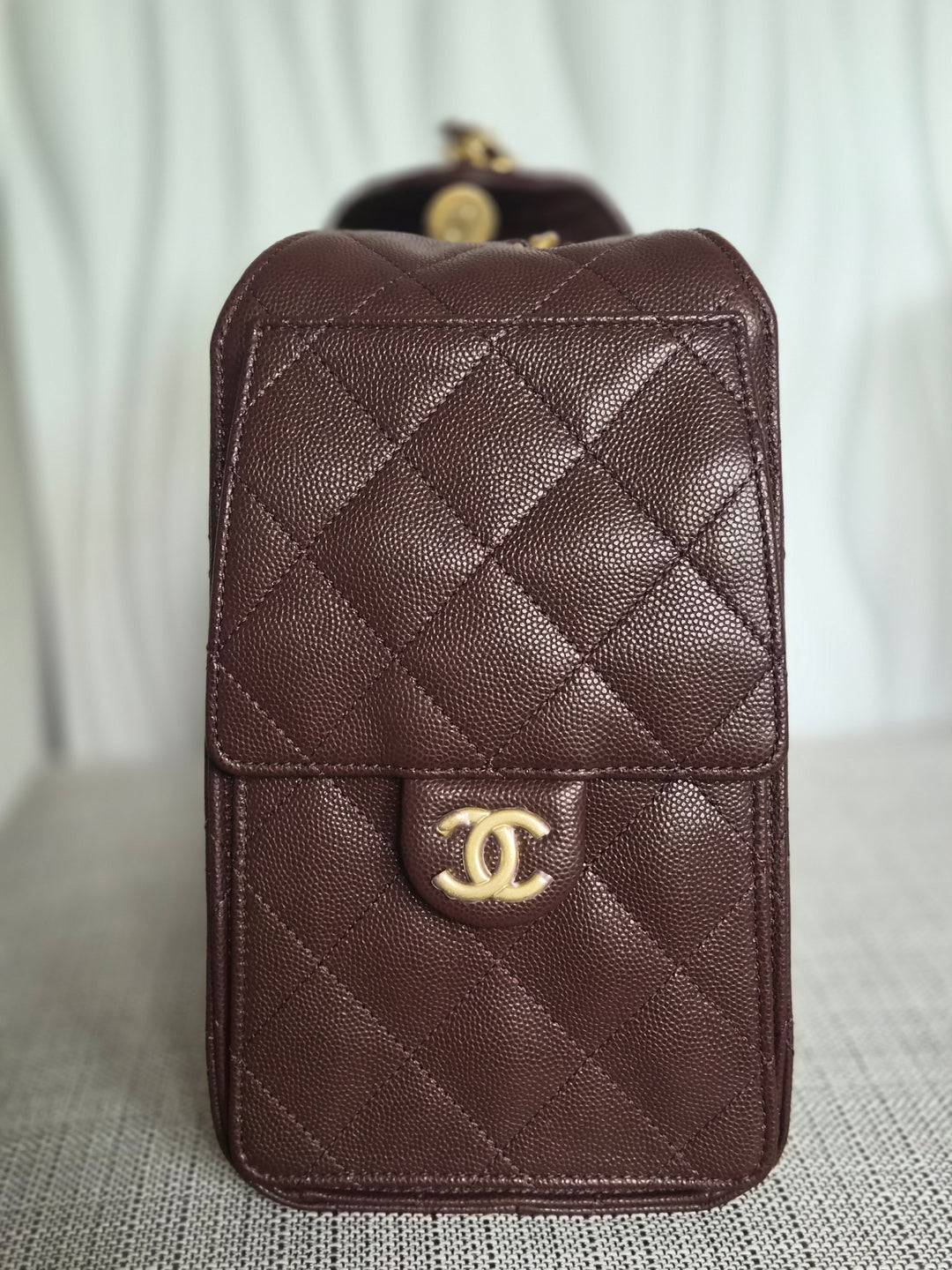 CHANEL 25K Collection Brown Caviar Aged GHW 25 Hobo Bag size SMALL