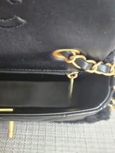 Load image into Gallery viewer, Chanel 24K 2024 Collection Black Teddy Shearling Black Lambskin Mini Rectangular Flap Bag

