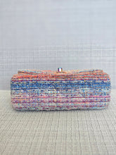Load image into Gallery viewer, Chanel series 29 20S 2020 Collection Multi color tweed Mini Rectangular Flap Bag with Rainbow Mermaid hardware
