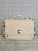 Load image into Gallery viewer, Chanel series 30 Beige Caviar Business Affinity Flap Bag size Medium with Champagne GHW
