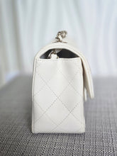 Load image into Gallery viewer, CHANEL series 23 2016 White Lambskin LGHW Mini Rectangular Flap Bag
