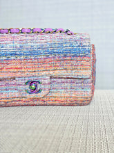 Load image into Gallery viewer, Chanel series 29 20S 2020 Collection Multi color tweed Mini Rectangular Flap Bag with Rainbow Mermaid hardware
