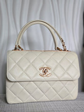 Load image into Gallery viewer, CHANEL 2022 22B Collection White Lambskin Rose Gold Hardware Trendy CC Flap Bag Size Small
