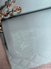 Load image into Gallery viewer, CHANEL 20C series 29 Tiffany Green Caviar LGHW Medium ML Timeless Classic Double Flap Bag
