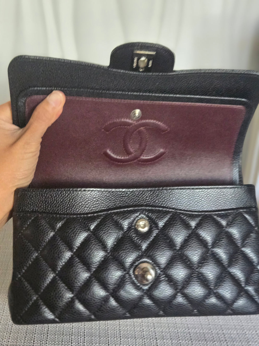 CHANEL series 29 2020 Black Caviar SHW SMALL Timeless Classic Double Flap Bag