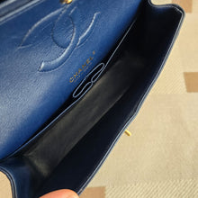 Load image into Gallery viewer, Chanel series 29 20C Navy Caviar Champagne GHW Medium ML Timeless 11.12 Classic Double Flap Bag
