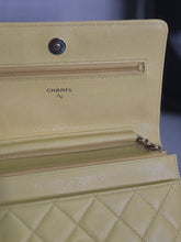 Load image into Gallery viewer, Chanel series 30 2020 Yellow Caviar LGHW Classic Wallet on chain (WOC)
