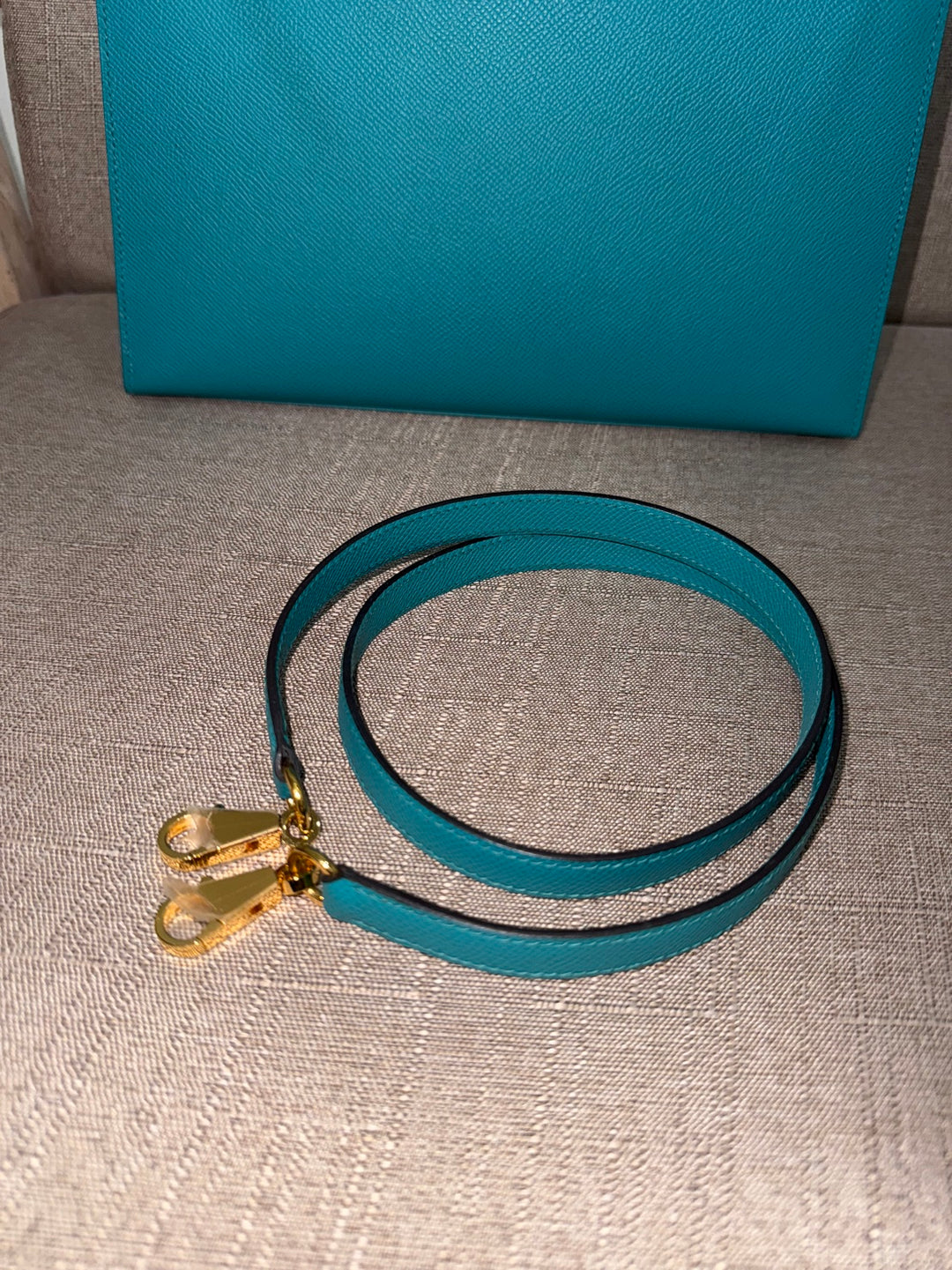 Hermes Kelly 28 in Bleu Paon Epsom Sellier Leather GHW Stamp D 2019