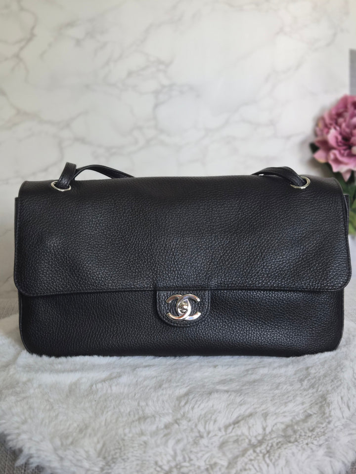 WA/Email only to purchase only- CHANEL Matthieu Blazy Maxi 32 cms Flap Bag in Black Caviar SHW 2026