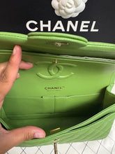 Load image into Gallery viewer, CHANEL 23C 2023 Apple Green caviar LGHW Medium Timeless Classic Double Flap Bag
