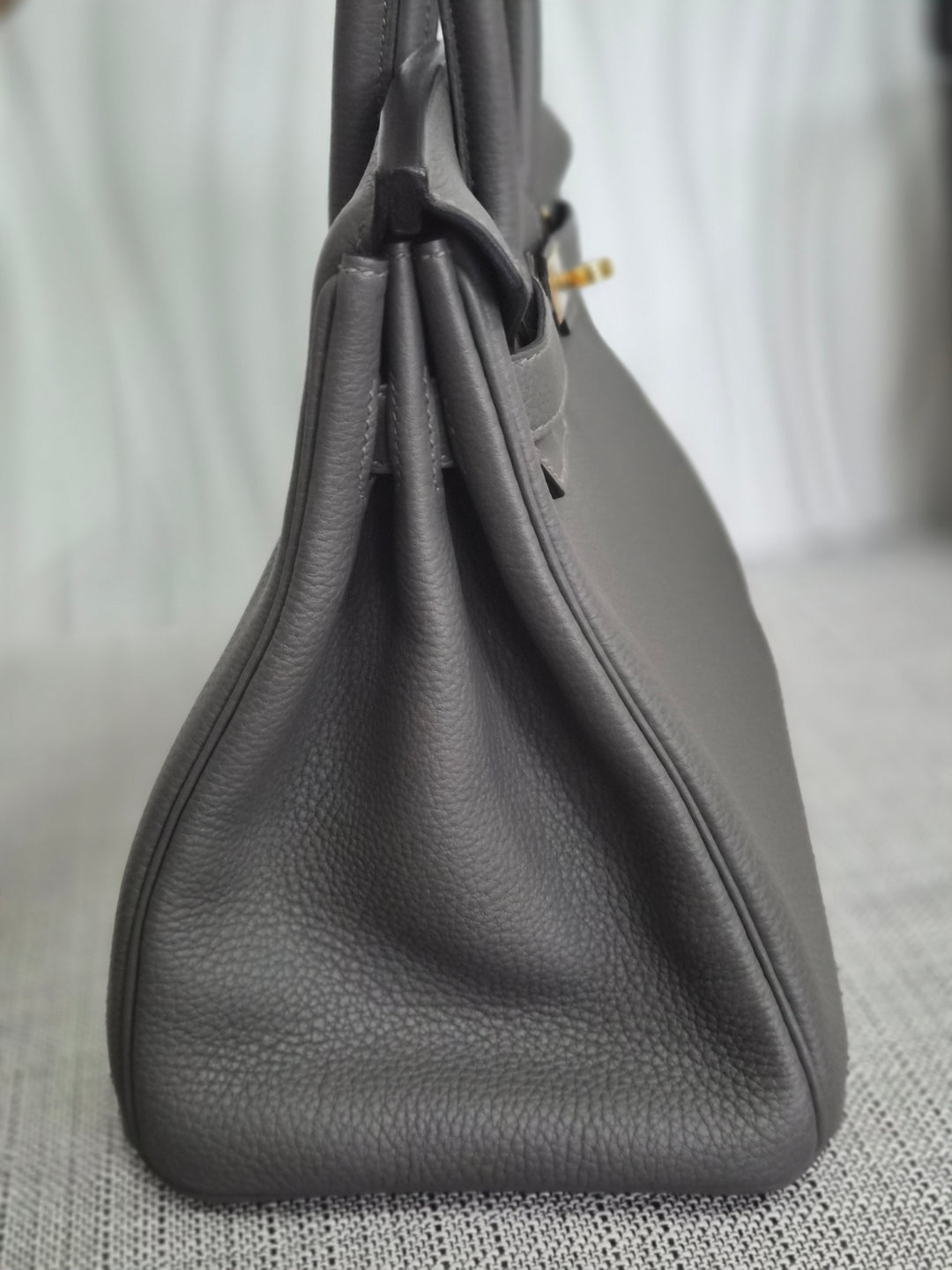 Hermes Birkin 30 Gris Meyer Togo Leather GHW Stamp U (2022)